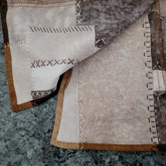 Patchwork Print Shirt Sz Small - Picture 6 of 7